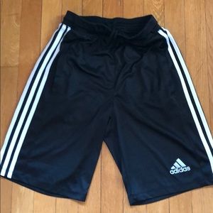 Black/White Adidas Climalite shorts